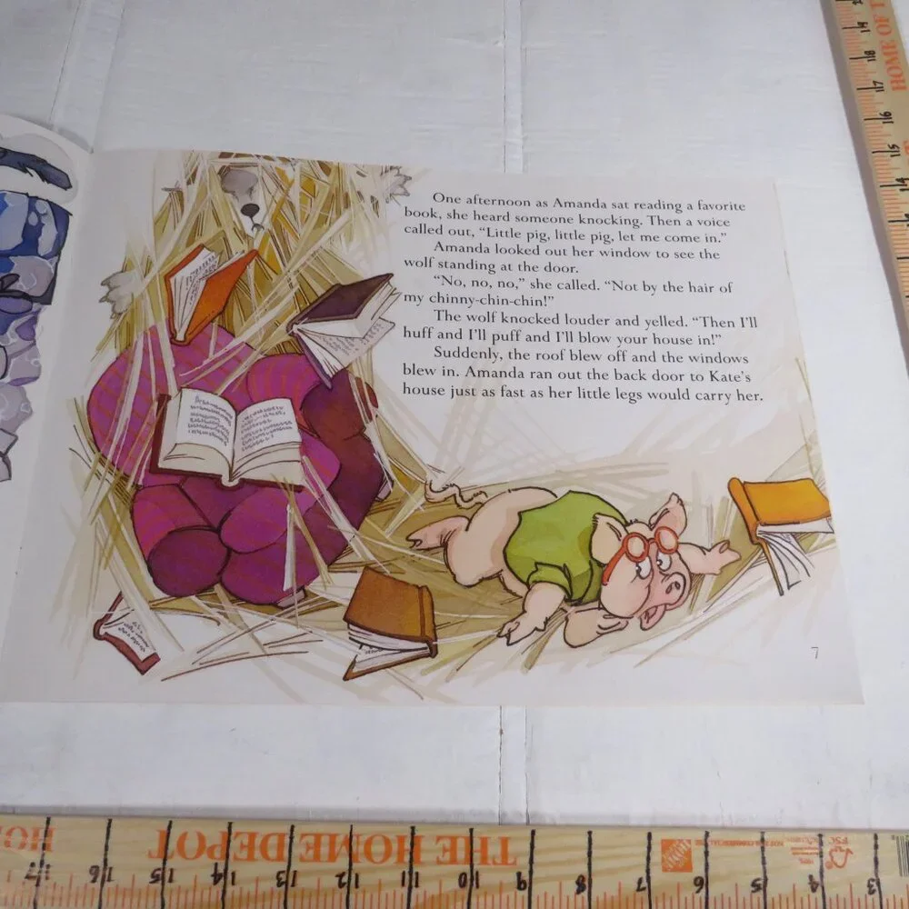 The Three Little Pigs BIG BOOK (almost 2 feet long ) w student story book